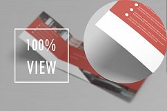 Square Trifold Brochure Mockup Product Image 10
