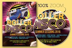 Roller Disco Flyer Template Product Image 2
