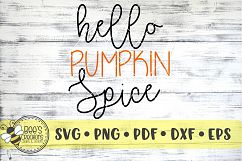 Hello Pumpkin Spice SVG Product Image 1