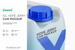 10L HDPE Jerry Can Mockup Product Image 5
