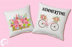 Bicycle in Pink graphics, clipart, illustration AMB-1323 Product Image 5