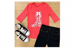 Christmas/Holiday Boot, SVG, Paper Cut Product Image 3