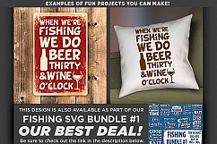 Wishin&#039; I Was Fishin&#039; Svg File - Fishing SVG - 781 Product Image 2