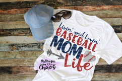 Baseball Mom SVG | Baseball SVG | Baseball Cutting File | Silhouette | Cricut Product Image 1