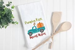 Pumpkin Kisses &amp; Harvest Wishes SVG - Fall SVG Cut File DXF Product Image 3