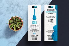 Music Festival Brochure &amp; Ticket | Indesign &amp; Photoshop Temp Product Image 2