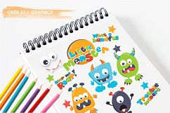 Little Monsters graphics and illustrations Product Image 3