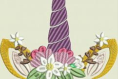 Unicorn Face 04 Machine Embroidery Design Product Image 4