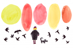 Watercolor DIY Autumn Clip Art Set Product Image 6