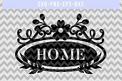Home SVG Cut File, Family Sign, Papercut Design, DXF EPS PNG Product Image 4