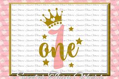 First Birthday SVG, one Birthday cut file Product Image 1