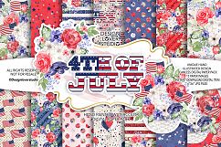 4th of July digital paper pack Product Image 1