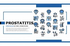 Prostatitis Disease Landing Header Vector Product Image 1