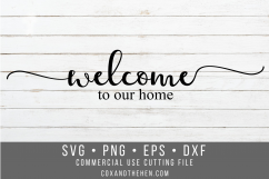 Welcome to our Home Wood Sign Stencil SVG Product Image 1