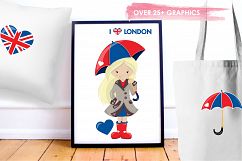 I Love London graphics and illustrations Product Image 5