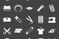 166 Fashion Glyph Inverted Icons Product Image 2