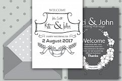 Double Sided Wedding Invitation Card Product Image 2