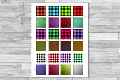 Buffalo Plaid Set, Collage Sheets, Rustic Lumberjak Product Image 3
