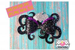 Mermaid Ursula Inspired, Sea Witch, Wicked Hair bow Template Product Image 1