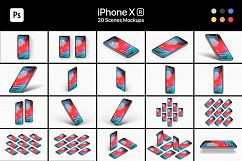 iPhone XR 20 Mockups Scenes 5K - PSD Product Image 2