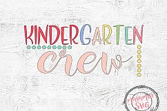 Kindergarten Crew Svg, Kindergarten Svg, DXF, PNG Product Image 1