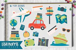 Travel the World Clip Art Graphics, Patterns, &amp; SVGs Product Image 2
