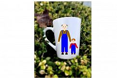 Gran Gramps and Kids Clip Art, Sublimation Product Image 4