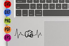 Camera Heartbeat SVG Cutting File  Product Image 4