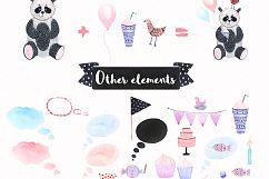 Watercolor Birthday &amp; Cute Bears Product Image 3