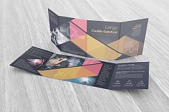 Large Double Gate Fold Brochure Mockups Product Image 6