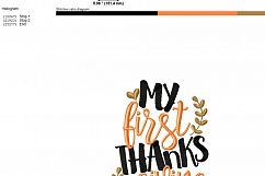 My First Thanksgiving- Embroidery Design Product Image 5