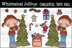 Christmas Tree Kids Clipart Collection Product Image 1