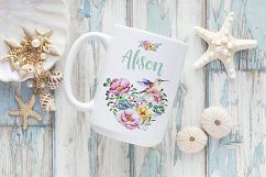 15oz Mug Mockup - blue wood summer shells Product Image 3