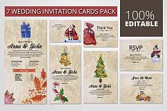 Wedding Invitation Cards Pack Product Image 1