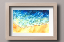 Watercolor Sea Wave Print  Product Image 1