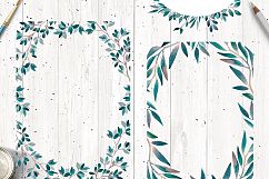 Foliage.Watercolor leaves collection Product Image 5