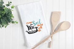 Come Sail Away With Me SVG - Viking SVG Cut File - DXF EPS Product Image 2