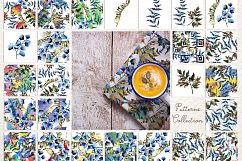 Brake plants PNG watercolor set Product Image 3