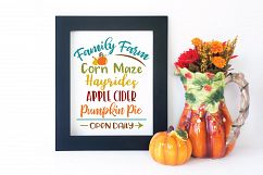 Family Farm SVG - Fall SVG Cut File - DXF EPS PNG JPG PDF AI Product Image 3