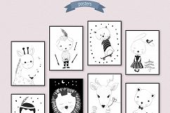 Black &amp; White Kids Illustrations Product Image 6