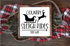 Christmas SVG Cut File - Sleigh Rides SVG DXF PNG EPS JPG Product Image 4