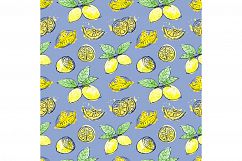 Sketch lemons. Watercolor. Vector. Product Image 6