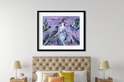Halloween Crows and Witch Watercolour Product Image 3