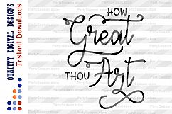 How Great Thou Art SVG Faith SVG Christian Svg Product Image 2