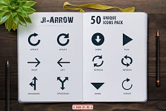 Glyph Arrows Icons Set Product Image 2