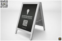 Poster Stand Display Mockup Product Image 4