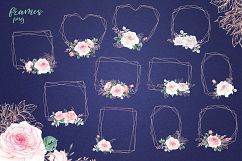 Delicate Roses Watercolor Clip Art Product Image 7