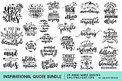 Inspirational Quote SVG Cut File Bundle Product Image 1