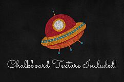 Chalkboard Rockets Clipart Product Image 2