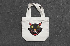 Vintage Vector Halloween Cats Product Image 3